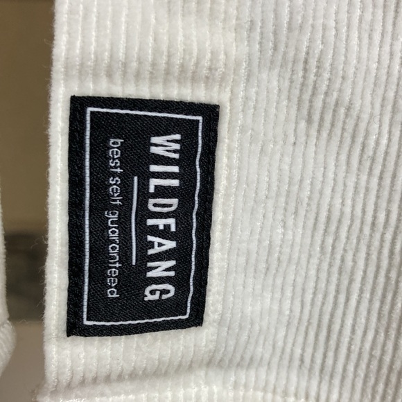 Wildfang Essential Corduroy Long Sleeve Button Up Shirt 2X Cream White Western - Picture 3 of 16